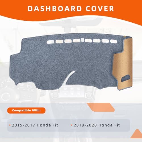 Dashboard Cover Dash Mat Fit for Ho-nda Fit 2020-2015 Car Dash Board Mat - Image 2