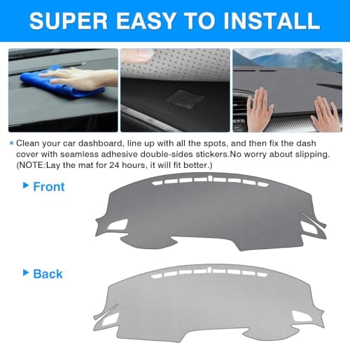 Autorder Gray Dashboard Cover Mat - Image 5