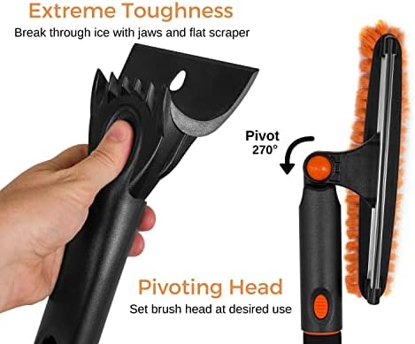 BIRDROCK HOME 39" Extendable Snow Brush - Image 7