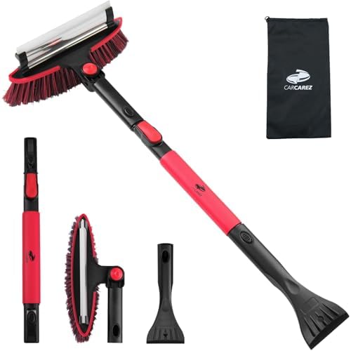 CARCAREZ 39" Extendable Car Snow Brush and Ice Scraper, Windshield Window Ice by CARCAREZ