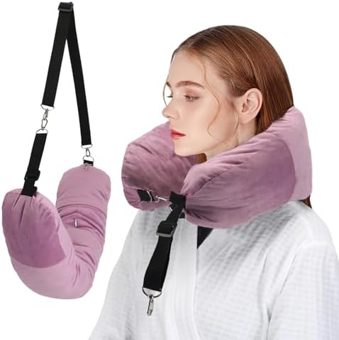 Stuffable Neck Pillow for Travel, Packable Neck Pillow by NK+HealthCare