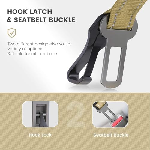 IOKHEIRA Dog Seat Belt 3-in-1 Car Harness - Image 2