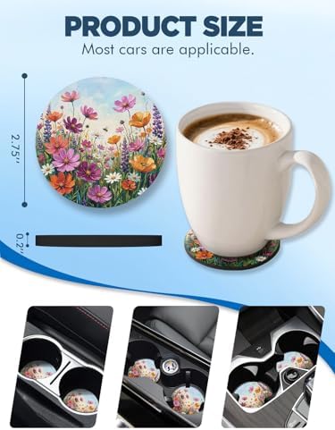 WOCOCN Car Coasters for Cup Holders - Image 6