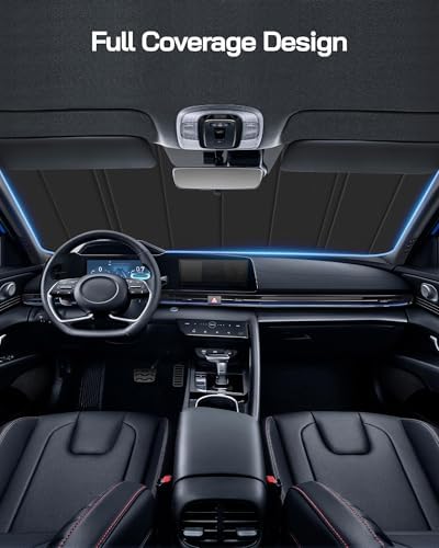 Pigenius Windshield Sun Shade for Ford Mustang 2005-2009. Full Coverage - Image 6