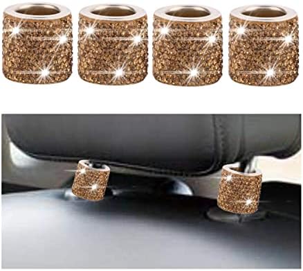 BELOMI 4 Pack Car Headrest Collars, Bling Car Head Rest Collars Rings Decor by BELOMI