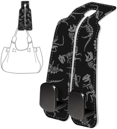 PU Leather Car Seat Hook, Storage Headrest Hanger, Cute Car Backseat Organizer - Image 6