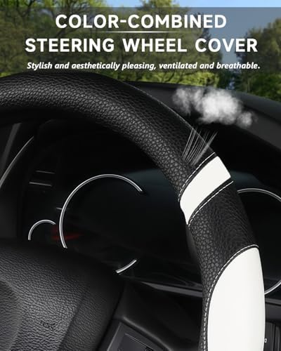 Cxtiy D-Shaped Flat Bottom Steering Wheel Cover - Image 4