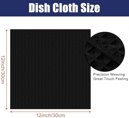 Homaxy Microfiber Waffle Weave Kitchen Dish Cloths, 8 Pack - Image 2