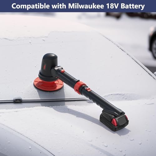 Electric Ice Scraper for Milwaukee 18V Battery, 1300RPM High-Speed Windshield - Image 6