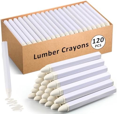 MotiMind 120 Pcs Industrial Lumber Crayons Bulk Wax Tire Marker Construction by MotiMind