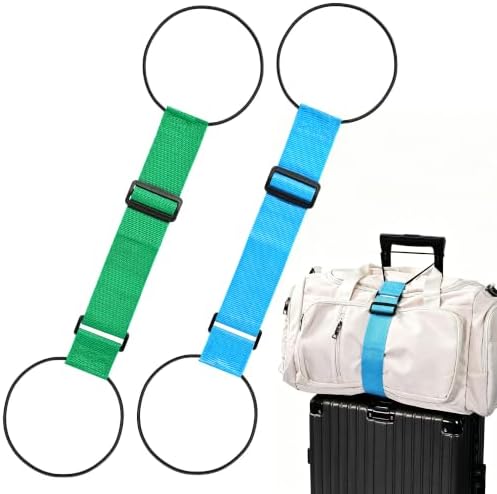 2Pcs Luggage Straps for Suitcases, Adjustable Luggage Connector Straps by Unknown