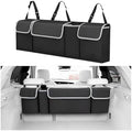 Car Trunk Organizer with Lid, Large Waterproof Vehicle Backseat Hanging Storage by Ywdiml