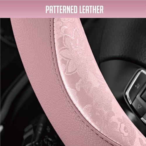 PIC AUTO Steering Wheel Cover, Universal Fit 14.5"–15.5" D-Shape Steering Cover - Image 3
