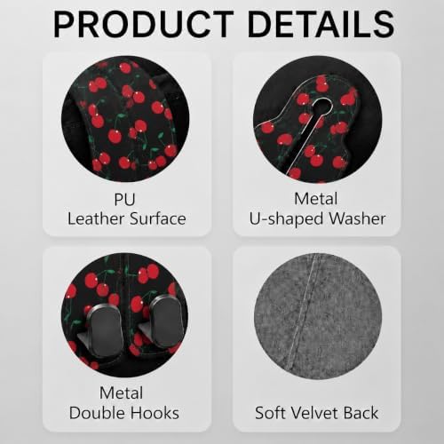 Cute Cherry Car Seat Back Storage Headrest Hooks - Image 3