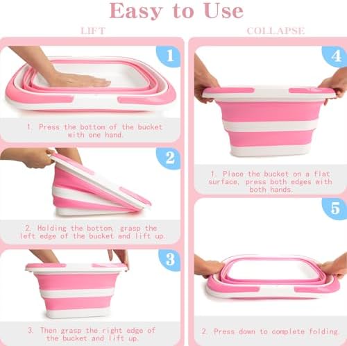 Large Collapsible Bucket for Cleaning, 4.2 Gallon Silicone Bucket - Image 6