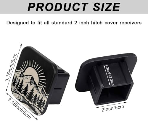 2" Trailer Hitch Cover Rubber Receiver Tube Cap Trailer Hitch Covers - Image 2