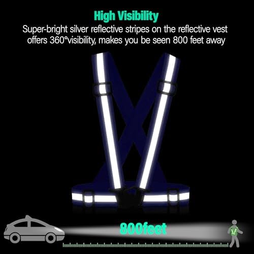 Reflective Vest Running Gear, 2-10Pack High Visible Safety VES - Image 2