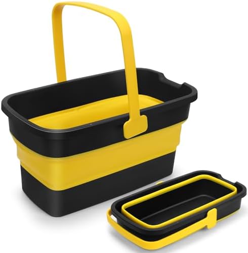Collapsible Mop Bucket for Cleaning by EasyCleaningHappyLife