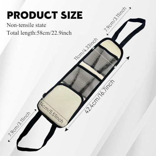 Car Seat Side Organizer, Seat Side Storage Pocket, Car Multi-Pockets Backseat - Image 2