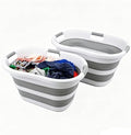 SAMMART 40L Set of 2 Collapsible Plastic Laundry Hamper by SAMMART