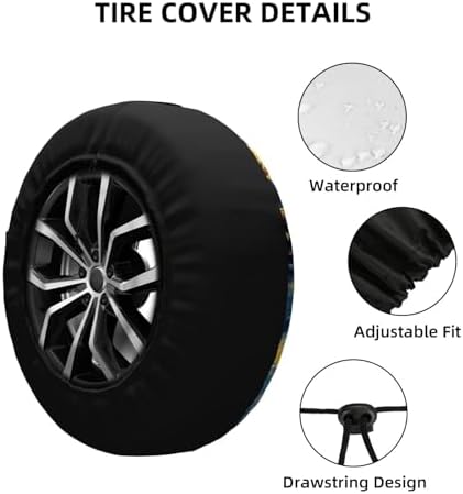 Cat Spare Tire Cover Waterproof Wheel Cover 17 Inch Universal Fit - Image 5