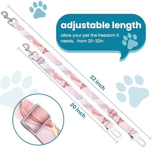 Adjustable pet cat and Dog car seat Belt. The Lanyard is Flexible and - Image 4