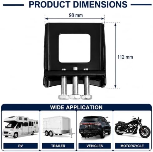 Trailer Hitch Tightener 2 Inch Anti Rattle Clamp - Image 3