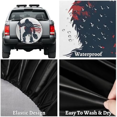 Bigfoot Spare Tire Cover 16in Spare Wheel Covers Tire Storage Cover - Image 4