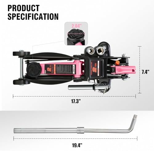 DNA Motoring Floor Jack with Socket and Lock, Low Profile Hydraulic Trolley Jack - Image 4