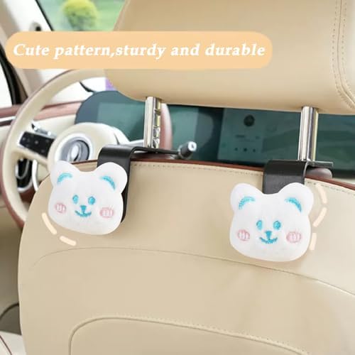 2Pack Cat Car Seat Headrest Hook Car Purse Hook Cars Seat Hooks - Image 2