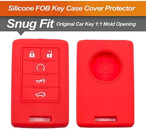 Silicone Key Fob Cover Fit for Cadillac ATS CTS DTS Escalade Escalade ESV SRX - Image 3