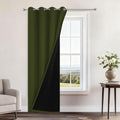Yakamok Olive Green 100% Blackout Curtains 96 Inches Long 52" Wide 1 Panel by Yakamok