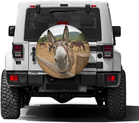 Funny Donkey Spare Tire Cover Dust-Proof Wheel Tire Cover Fit Trailer, SUV and - Image 4