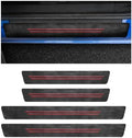 4 PCS Car Door Sill Protector, Waterproof Carbon Fiber Style Car Door Entry by Unknown