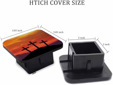 Trailer Hitch Receiver Covers Christian Cross Hitch Cover Protector, Jesus - Image 2