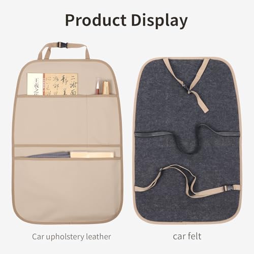 Kick Mat Back Seat Protector Waterproof Leather Car Seat Back Organizers Cover - Image 6