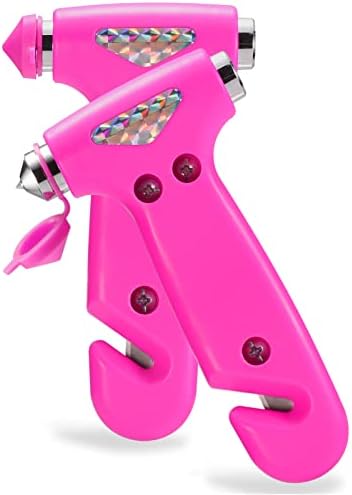 THINKWORK 2PC 3-in-1 Pink Car Safety Hammer Gift by THINKWORK