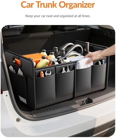 Homeve Car Trunk Organizer for SUV, Small Compact Size No-Sag Heavy Duty - Image 3