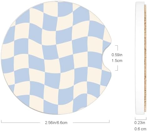 Ceramic Car Coasters – Absorbent Car Cup Holder Coaster Set - Image 6