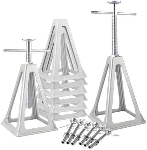 RVGUARD RV Stack Jacks 8 Pack, 6000 Lbs Aluminum Stabilizer Jacks by RVGUARD