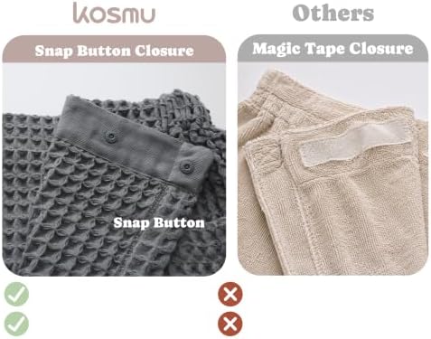 Luxury Organic Japanese Cotton Waffle Body Towel Wrap - Image 4