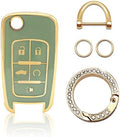 Vrasly Compatible with Chevy Key Fob Cover with Keychain Lanyard by Vrasly