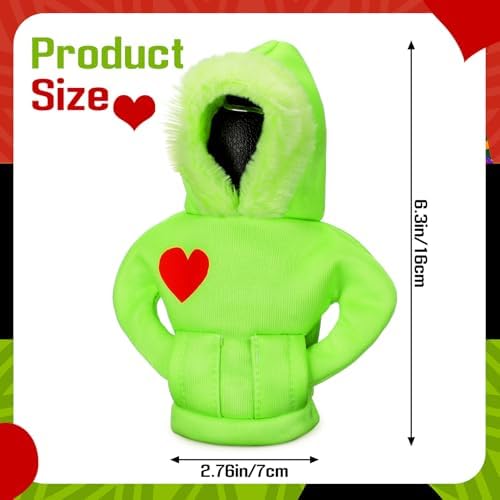 Wonderjune Halloween Car Gear Shift Hoodie Cover Decoration - Image 2