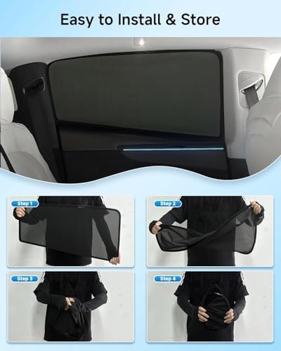 Car Window Shade for Toyota 4 Runner 2011-2023, 2 Pack UV & Glare Protection - Image 6