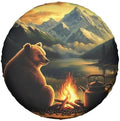 Bear Campfire Moutain Universal Spare Tire Cover, 15 Inch, Cute Waterproof by Unknown