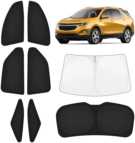 KUST Car Window Shades for Chevy Equinox 2018-2024 Windshield Sun Shade Side by KUST