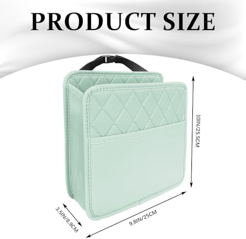 Car Seat Back Organizer, Leather Backseat Hanging Storage Bag, Car Large - Image 2