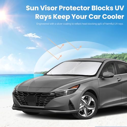 Sun Shade Sunshade Custom Fit for 2017-2020 Hyundai Elantra Accessories - Image 3