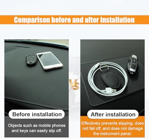 GLSOWEE Car Dashboard Anti-Slip Mat, 10.6"×5.9" Non-Slip Adhesive Pad - Image 6