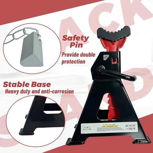 HENBOW Jack Stands，3 Ton Jack Stands - Image 4
